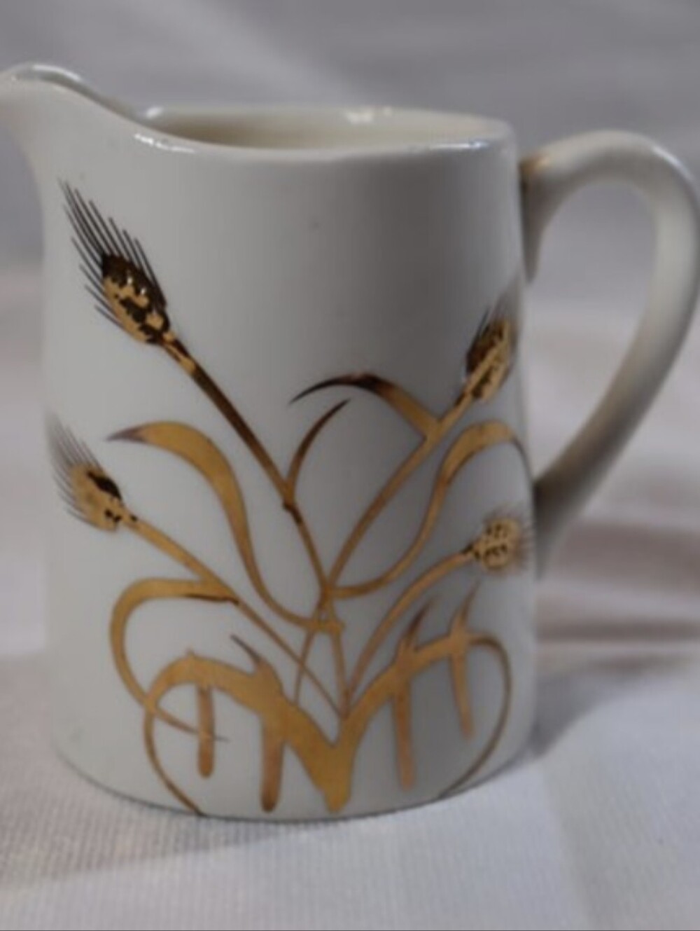 Vintage Royal Sealy Golden Wheat Creamer 3.5” Porcelain